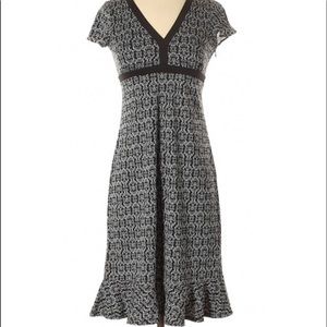 NWOT Ann Taylor Loft Black and White Dress Size 6P